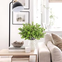 N&T NIETING Művirág Fátyolvirág Csomag - 12 db Zöld Gypsophila Virág Esküvői Dekorációhoz, Asztaldíszhez, Lakásdekorációhoz, 49 cm 3