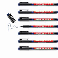 Marker permanent pentru folie edding 140 S - roșu - vârf rotund 0,3 mm - pentru sticlă, plastic, folie - cu uscare rapidă, rezistent la apă - set de 9 bucăți 1