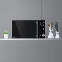 H.Koenig VIO9 Mikrohullámú Sütő Grillezővel, 900W, 25L, 10 Automata Program, LCD Kijelző, Fekete 4