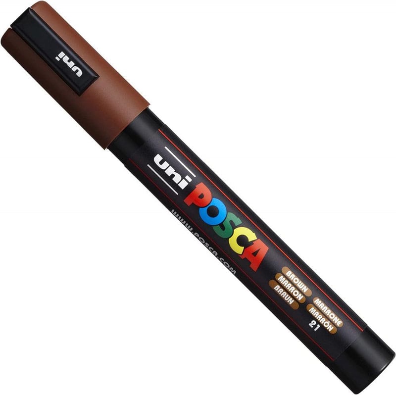 Posca PC-5M Művész Filctoll Szett - Meleg Földszínek, 4db