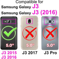 Samsung Galaxy J3 2016 Macskás Bőrtok - Kártyatartós, Mágneszáras (Felújított) 2