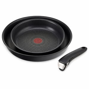 Tefal Ingenio Preference On serpenyő szett 24 és 28 cm levehető nyéllel egymásba rakható tapadásmentes indukciós 2 db + nyél használt