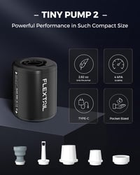 FLEXTAILGEAR Tiny Pump 2.0 - Ultrakönnyű USB-C Elektromos Pumpa Matracokhoz, Túrázáshoz 2