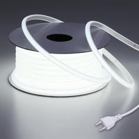 BENLUN 20m-es Vízálló COB LED Szalag, 6000K Hideg Fehér, IP65 Védelemmel, Flexibilis Vágható, 220V-os, Transzformátor Nélküli, Dugóval, Épít 1