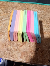 MIUTME Samoljepljivi blok za bilješke, 15 komada, 75x75 mm, u 8 pastelnih boja – Sticky Notes podsjetnici za ured i školu (umjesto 16 komada, 15 komada) 4