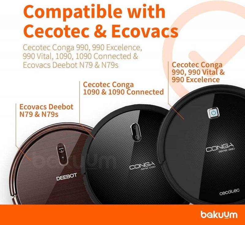 Cecotec Conga és Ecovacs porszívó alkatrész szett: motor, henger, szíj, csavarok