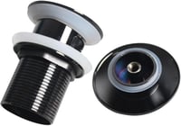 Univerzális fekete mosogatódugó és lefolyó szett 66mm, G1 1/4" 2
