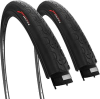 Fincci Slick 26x1.25 Összehajtható Kerékpár Külső Gumi Szett - MTB, Országúti, Hibrid, E-Bike és Városi Biciklikhez (32-559) 1