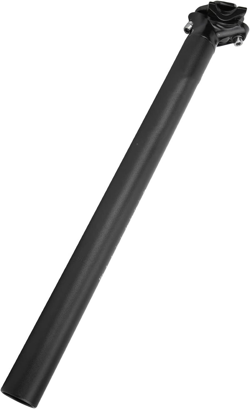 Állítható alumínium MTB nyeregcső 31,6x400mm - Fekete, rugós
