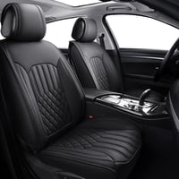 Volkswagen és Audi univerzális műbőr üléshuzat szett - vízálló, fekete, első ülésekre 2