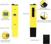 Nynelly Digitális pH Mérő Toll LCD Kijelzővel - Vízminőség Teszter Automatikus Kalibrációval 0-14 Tartományban Medencékhez, Akváriumokhoz, H 3