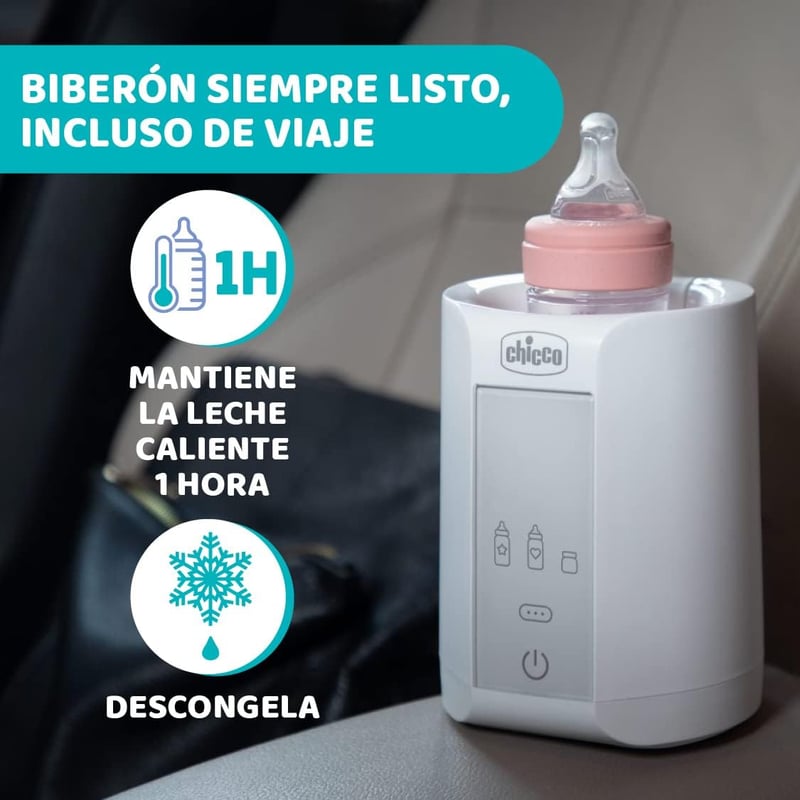 Chicco Cumisüveg és Bébiétel Melegítő Otthonra és Utazáshoz - 3 Programmal, Automatikus Kikapcsolással, Melegen Tartó Funkcióval, Fehér