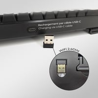 EMPIRE GAMING K508 Kompakt Vezeték Nélküli Gamer Billentyűzet - 2.4G/Type-C - PS4/PS5/PC/Mac - RGB Háttérvilágítás - 23 Anti-Ghosting Gomb 3