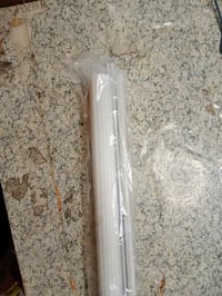 Rulou dublu WOLTU Klemmfix fără găurire 120x150 cm alb, tip zebră, opac — fără mecanism de rulare (stare: vezi a 2-a imagine) 2