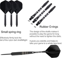 Sanfeng Profi Steeldarts Szett 23g - 3db Fém Hegyű Nyíl, Kiegészítőkkel 3