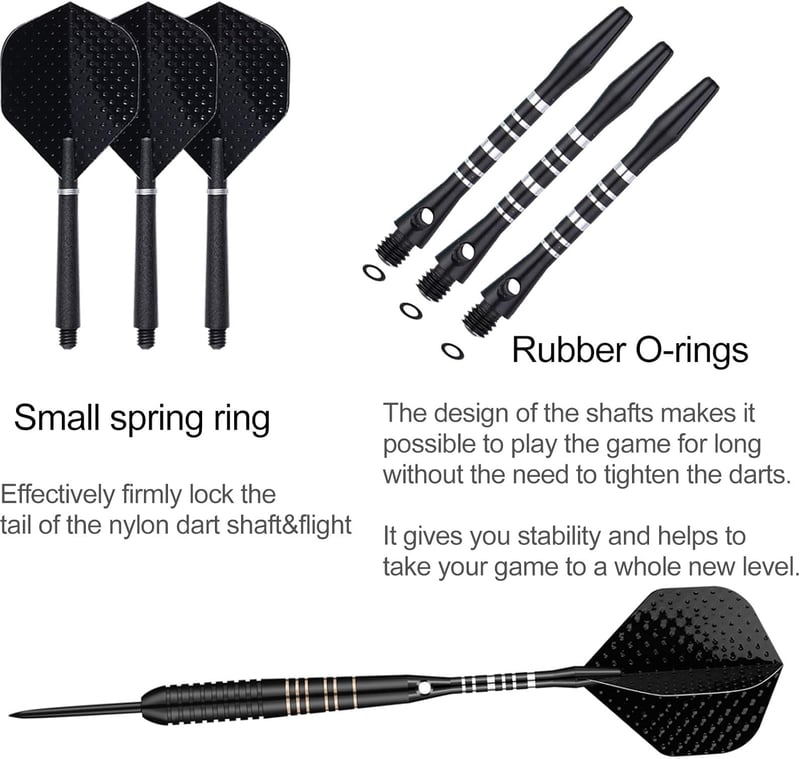 Sanfeng Profi Steeldarts Szett 23g - 3db Fém Hegyű Nyíl, Kiegészítőkkel
