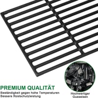 WELL GRILL 43x63 cm Öntöttvas Grillrács Szett - 3 db-os Csererácsok Enders Boston, Monroe, Landmann Triton, Barbecook Siesta és Charbroil Gá 4