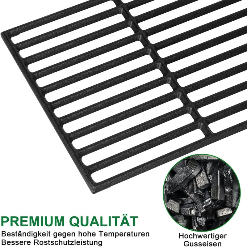WELL GRILL 43x63 cm Öntöttvas Grillrács Szett - 3 db-os Csererácsok Enders Boston, Monroe, Landmann Triton, Barbecook Siesta és Charbroil Gá