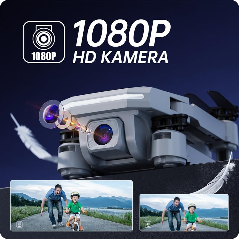 Holy Stone HS430 Mini Összecsukható Drón 1080P Kamerával, 3 Akkumulátorral, FPV Átvitellel, Hosszú Repülési Idővel, Kézmozdulattal Irányítha