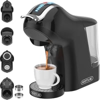 KOTLIE 5 az 1-ben Kávéfőző - Nespresso, Dolce Gusto, Őrölt Kávé és ESE Kapszula Kompatibilis, Hideg-Meleg Főzés, 19 Bar, Érintésvezérléssel 1