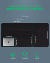 Black Shark XL Vízálló Gamer Egérpad Csúszásmentes Gumitalppal 3