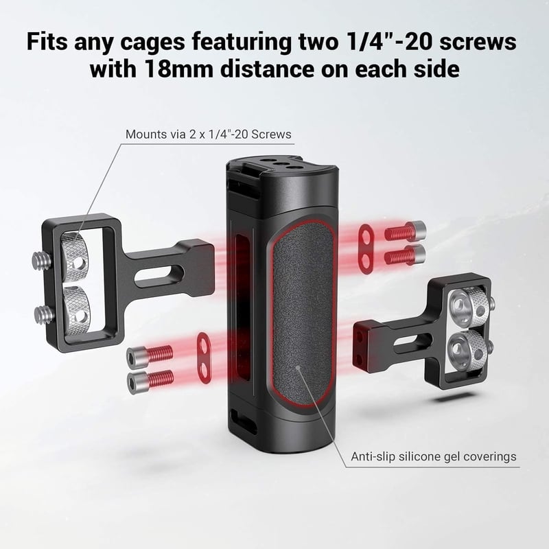 SmallRig állítható mini oldalsó markolat DSLR kamerákhoz - 3,5 kg teherbírás