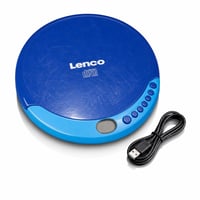 Prenosný CD prehrávač Lenco CD-011BU v modrej farbe, s 3,5 mm jack konektorom a Micro – chýbajú slúchadlá (stav: pozri 2. obrázok) 1