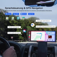 Avylet Vezeték Nélküli CarPlay 9,26" Érintőképernyővel - Android Auto, GPS Navigáció, Tolatókamera, Bluetooth, FM - Univerzális Autós Kijelz 5