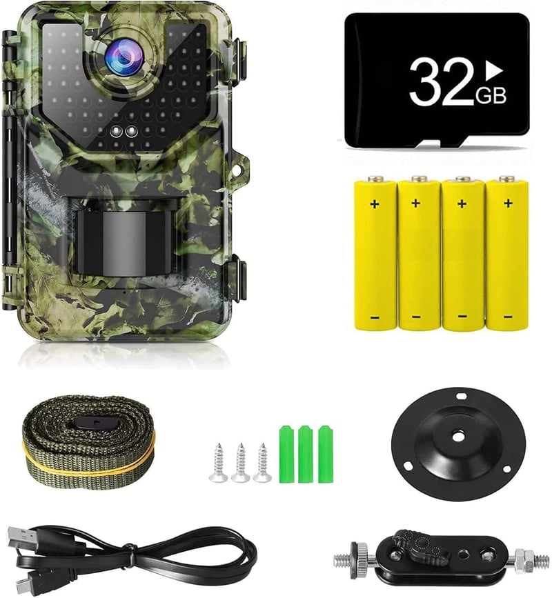 Vikeri 20MP vadkamera, éjjellátó, mozgásérzékelő, 32GB kártya, IP66