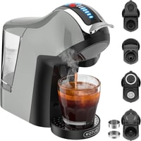 KOTLIE EM-308A Multifunkciós Kávéfőző - Kompatibilis Kapszulákkal/ESE Párnákkal/Őrölt Kávéval, Hideg Kávé Készítés, Automatikus Kikapcsolás, 2