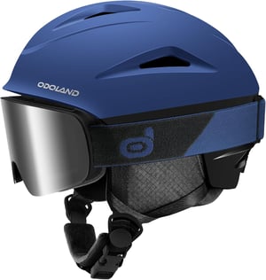 Odoland set skijaške kacige i naočala UV400 - plavi - S (54-56 cm)