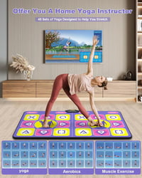 Acelufly HD Kamerás Vezeték Nélküli Tánc Szőnyeg TV-hez - Kétszemélyes Csúszásmentes Játékszőnyeg 6