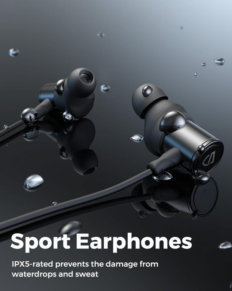SoundPEATS Q30 HD+ Bluetooth Fülhallgató - Vízálló, Sportos, 12 Órás Üzemidő