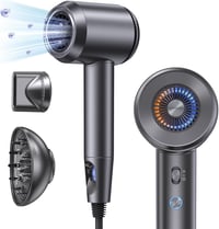 llano Ion Hajszárító Diffúzorral, Negatív Ionos Technológia, 19 m/s Légáramlás, Szürke 9