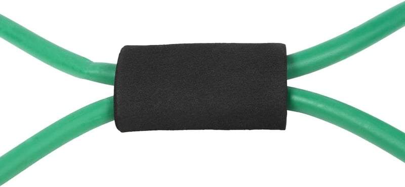 GladiatorFit Elasztikus Edzőgumi - Zöld Természetes Gumiból, Yoga és Pilates Gyakorlatokhoz, Kompakt, Hordozható Fitnesz Eszköz, 25x10x1 cm