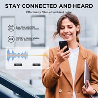1MORE ComfoBuds Mini Hibrid Zajszűrős Fülhallgató, Bluetooth 5.2, Sztereó Hangzás, 4 Mikrofon, Vezeték Nélküli Töltés, Vízálló, Tiszta Hívás 6