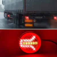 AOJO LED hátsó lámpa 12V/24V, E-jelzéssel, vízálló, univerzális 5