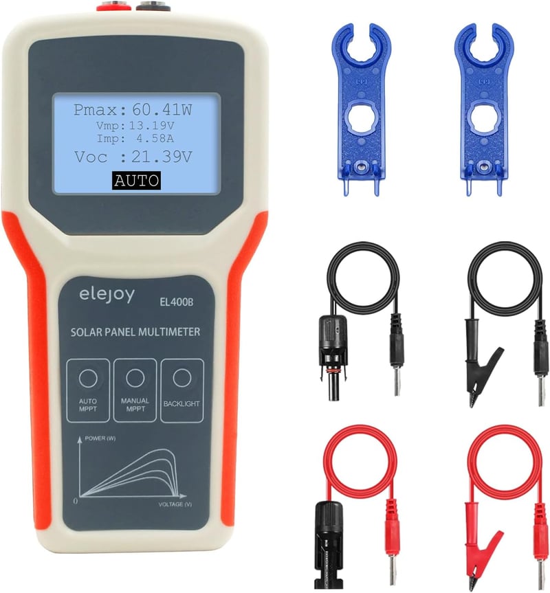 SolaMr 400W napelem teszter - Intelligens MPPT multimeter napelemekhez
