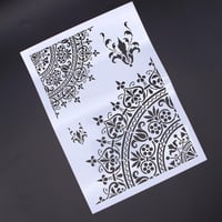 Virágmintás Rajzsablonok Scrapbookinghoz és Kézművességhez - Fehér 5