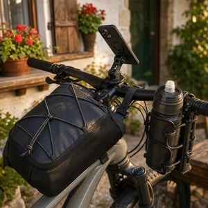 Set za moto avanture: držač čaše + vodootporna torba + brzi nosač mobitela