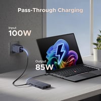 UGREEN Revodok Pro USB C Hub 10Gbps - Kettős 4K@60Hz HDMI, Ethernet, 100W PD Töltés, SD/TF Kártyaolvasó, USB 3.2 Portok, Fekete Dokkoló Állo 6
