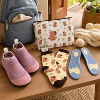 Paket za školu: 1x papuče br. 24 + 3-dijelni set čarapa + povišeni ulošci za petu 1