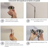 Stryser X-alakú fali és mennyezeti tartó TRX-hez, jógához, boxfelszereléshez - ezüst, 4 lyukú 4