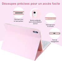 iPad Bluetooth Billentyűzet - KBCASE Rózsaszín 4