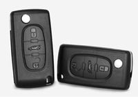 ENERGY 01 Autókulcs Ház Citroen C2-C8 és Peugeot 207-5008 Modellekhez - 3 Gombos Távirányító Tok - Kompatibilis Fiat Ulysse Járművekkel 9