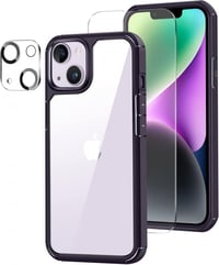 iPhone 14 Plus Védőtok Kék Szett: Tok, Képernyő- és Kameravédő 1