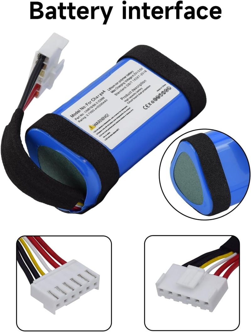 JBL Charge 4 pótakkumulátor 10200 mAh - CITYORK kompatibilis Li-Ion akku