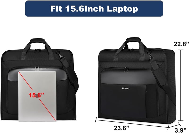 Samsonite XXL Öltönytáska Laptoptartóval - Fekete, 3 Öltönyhöz, 40"