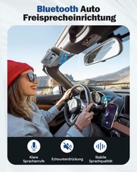 AGPTEK Bluetooth 5.3 Autós Kihangosító GPS-szel és Siri Támogatással 3
