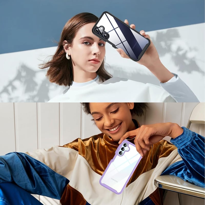 Samsung Galaxy A15 5G/4G 360 fokos védőtok beépített kijelzővédővel - Fekete